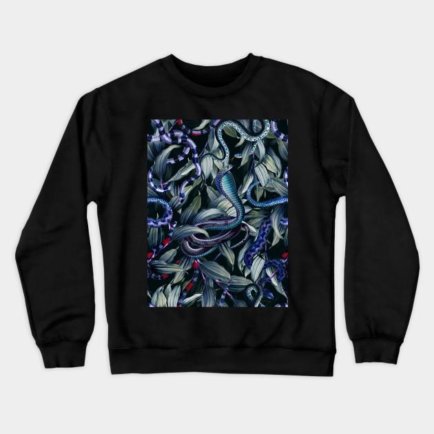 Dangers in the Forest VIII Crewneck Sweatshirt by burcukorkmazyurek